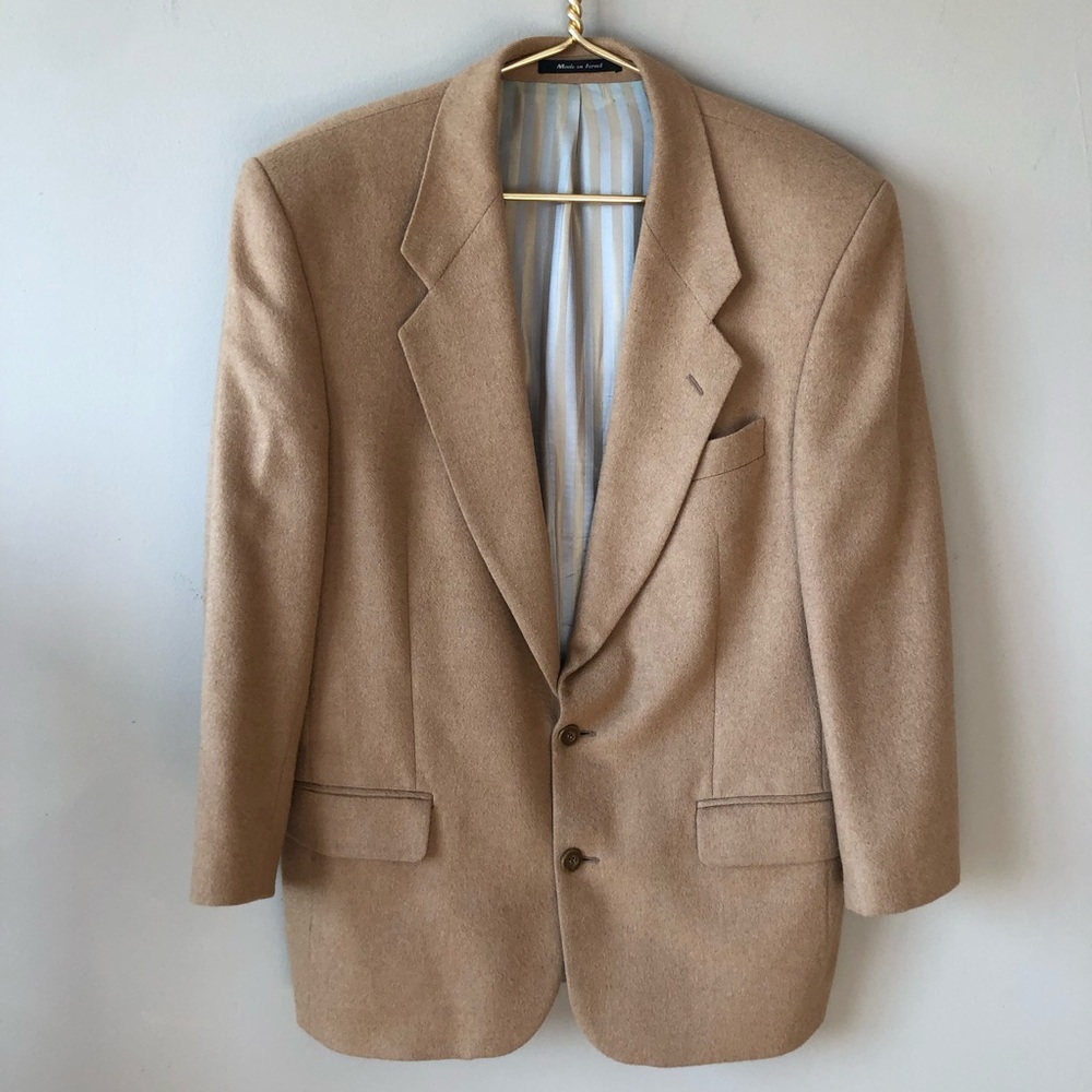 Men's vintage Bagir Camel Hair Blazer Jacket size 40 Regular